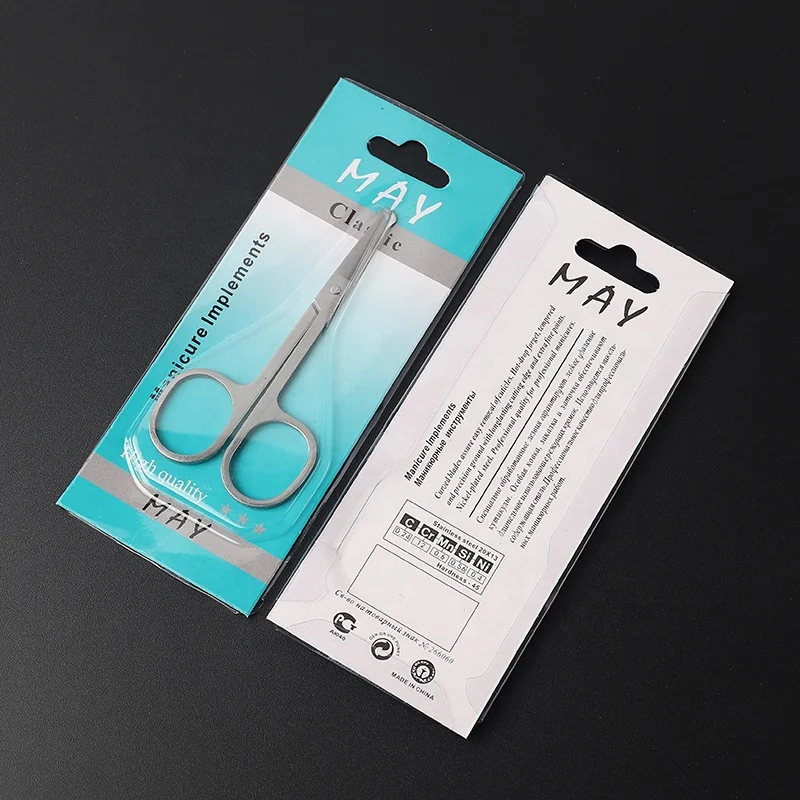 
Rounded Stainless Steel Blunt Tip Scissor for Eyebrows Nose Moustache Beard Grooming 