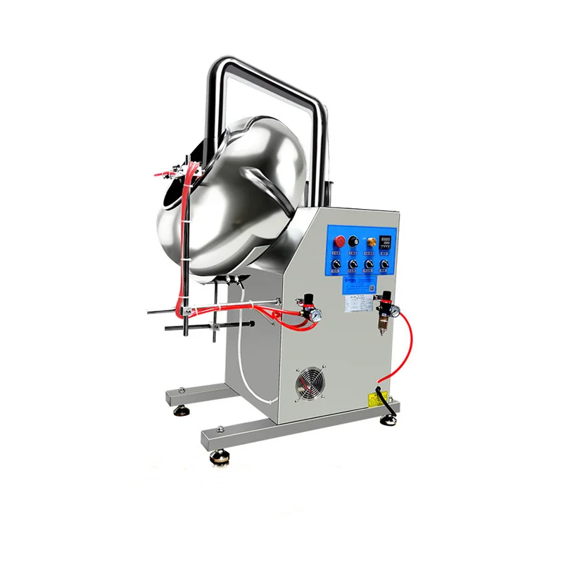 Automatic Electric Commercial Chocolate Panning Enrobing Machine Multifunctional Peanut Candy Sugar Coating Spraying Machines