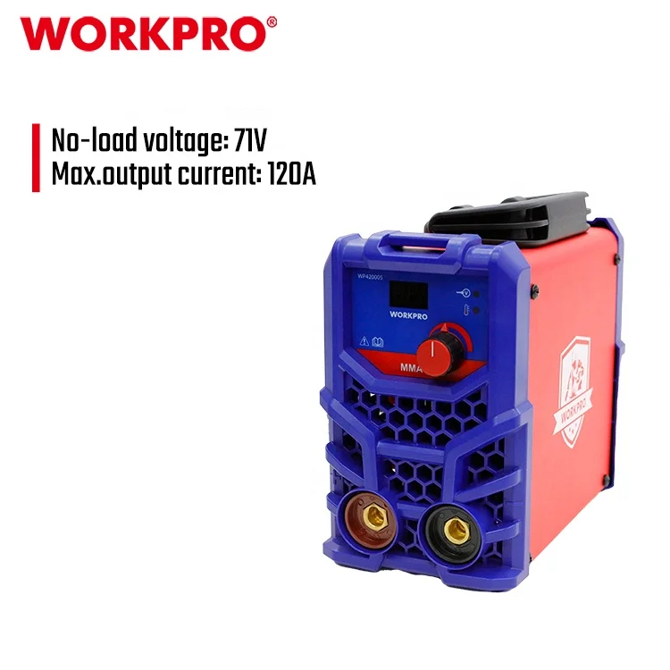 WORKPRO Inverter MMA120A Welding Machine DIY Digital Display LCD Mini Welder Electric MMA Welder Machine