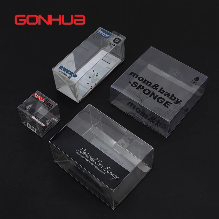 Коробка с принтом логотипа GONHUA ювелирные изделия косметический парфюмерный торт мыльная Свеча для ногтей прозрачная пластиковая коробка упаковка