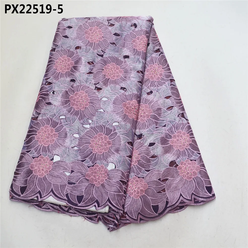 Fashion cotton lace nigerian swiss voile fabric korean swiss lace fabric