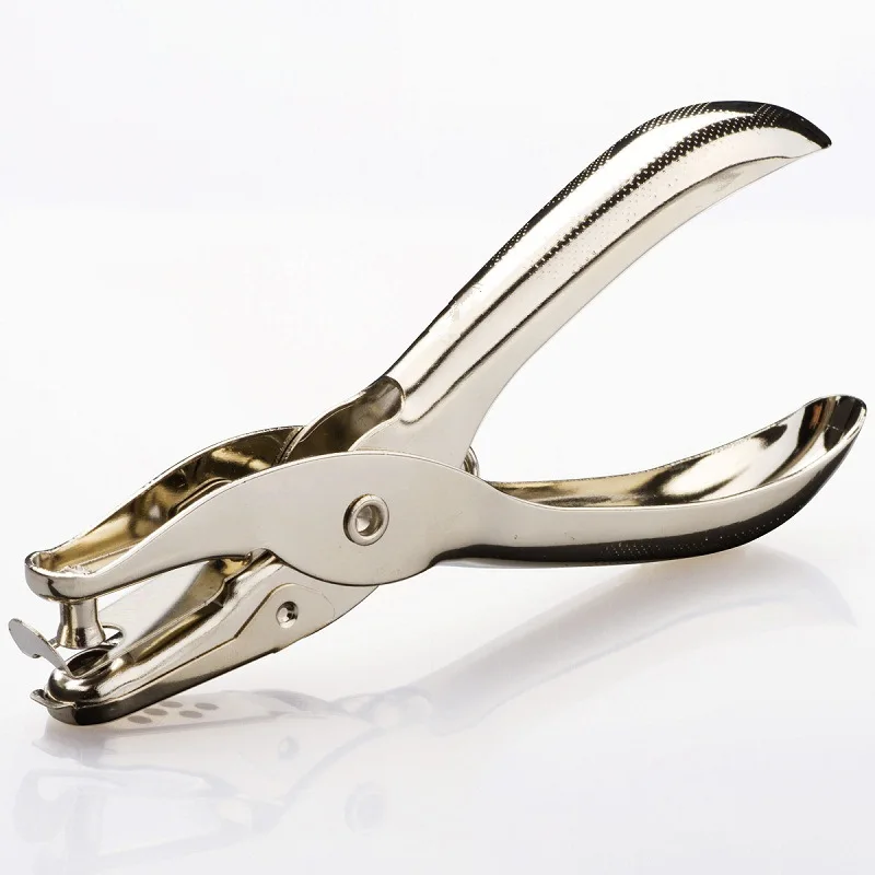
Metal 6mm Pore Diameter Punch Pliers Single Hole Puncher Hand Paper Scrapbooking Punches 1-8 Pages Paper Hole Puncher 