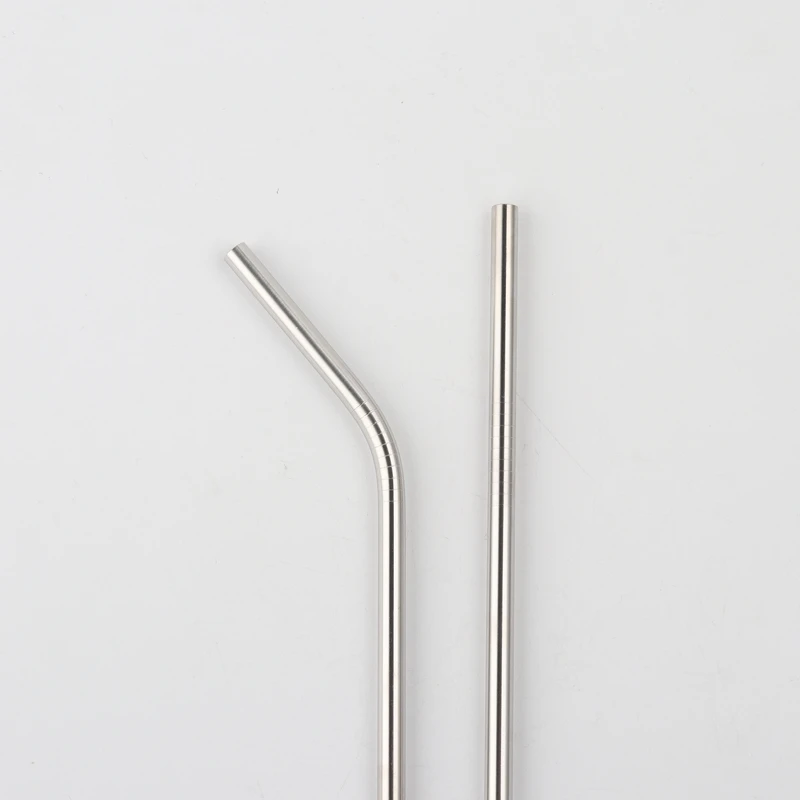 
Tonglian stainless steel drinking straw with various sizes bent straw straight straw stocked 6x215mm 