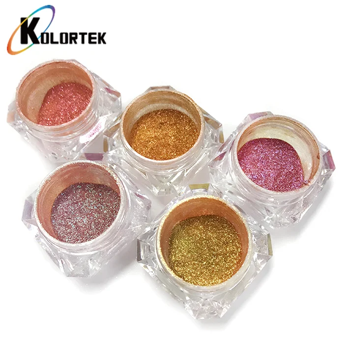 Kolortek duochrome chameleon eyeshadow mica powder private label single loose eyeshadow pigment