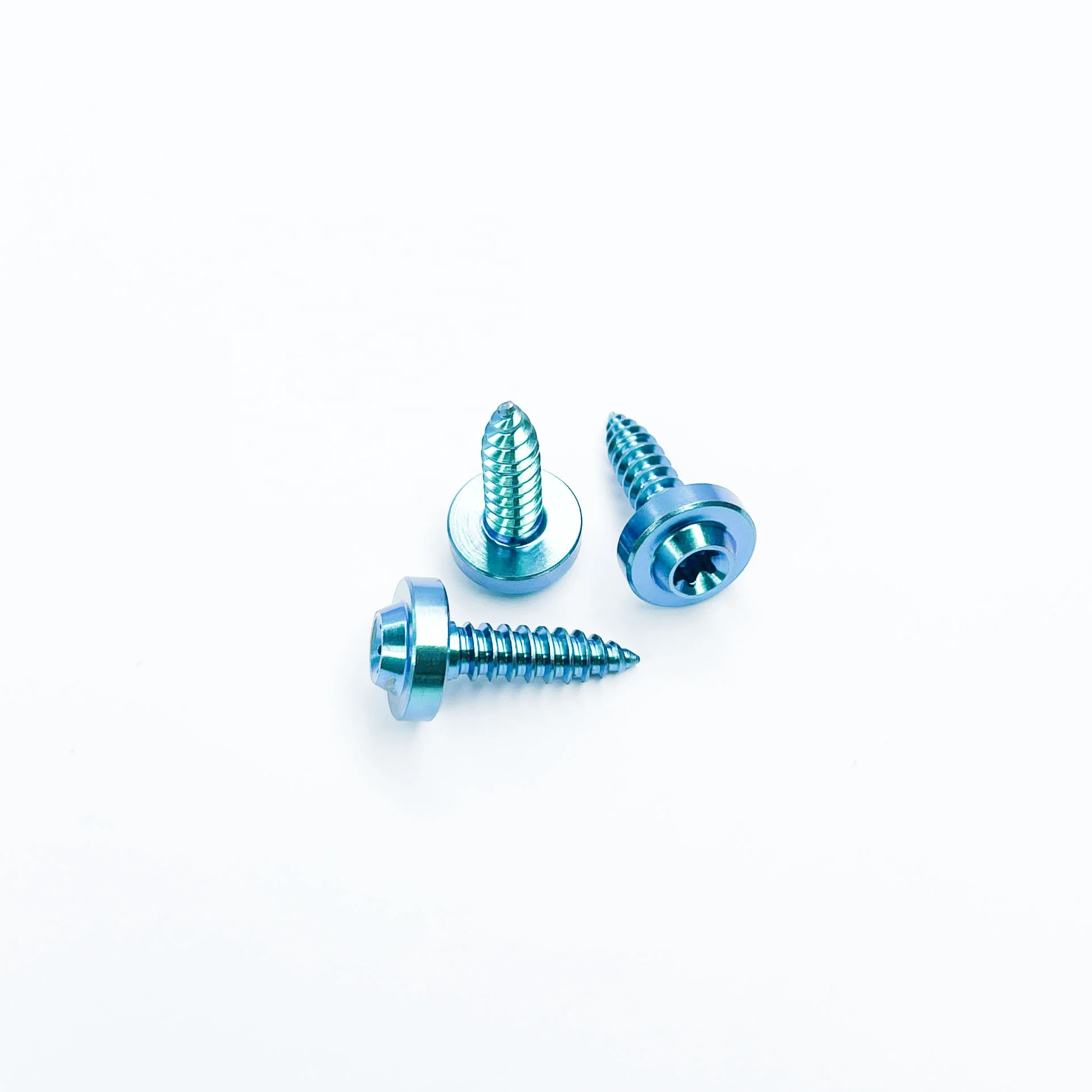 Custom Made Nonstandard Anodized Titanium Special Head Torx Flying saucer head Self Tapping Screws For Motorcycle