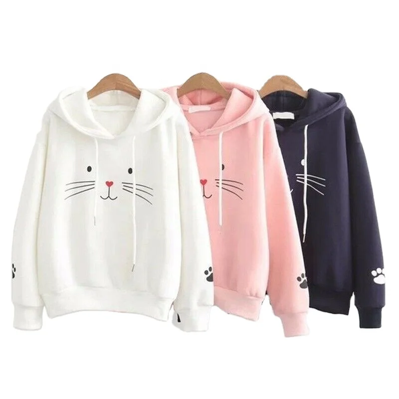 Best quality pure smooth lightweight cotton fleece hoodie wholesale sweatshirt custom print warm plus size hoodies women girls