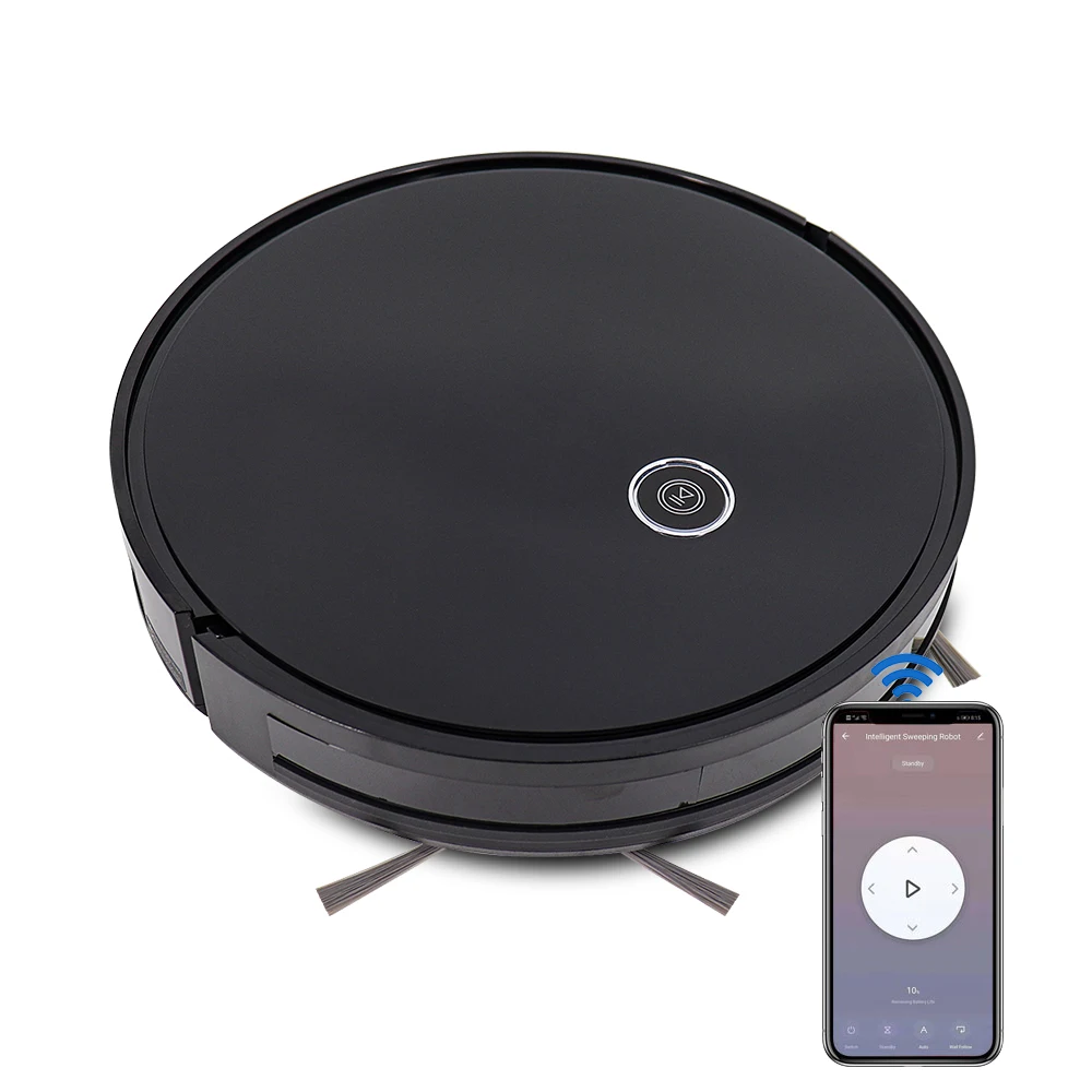 Qicen OEM 2600mAh 1800Pa Smart Gyroscope Navigation Sweeping And Vacuuming Robot Vacuum Cleaner