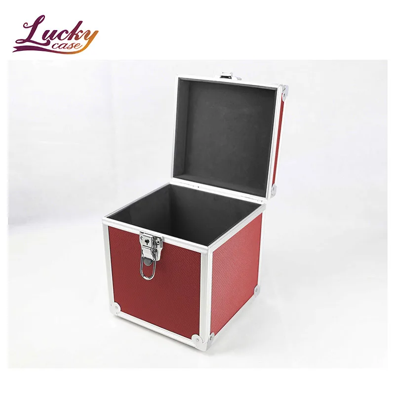 Vinyl Record Carry Case Durable Album Organizer with Security Locks Music Collection Holder Sturdy Aluminum Vinyl Record Case