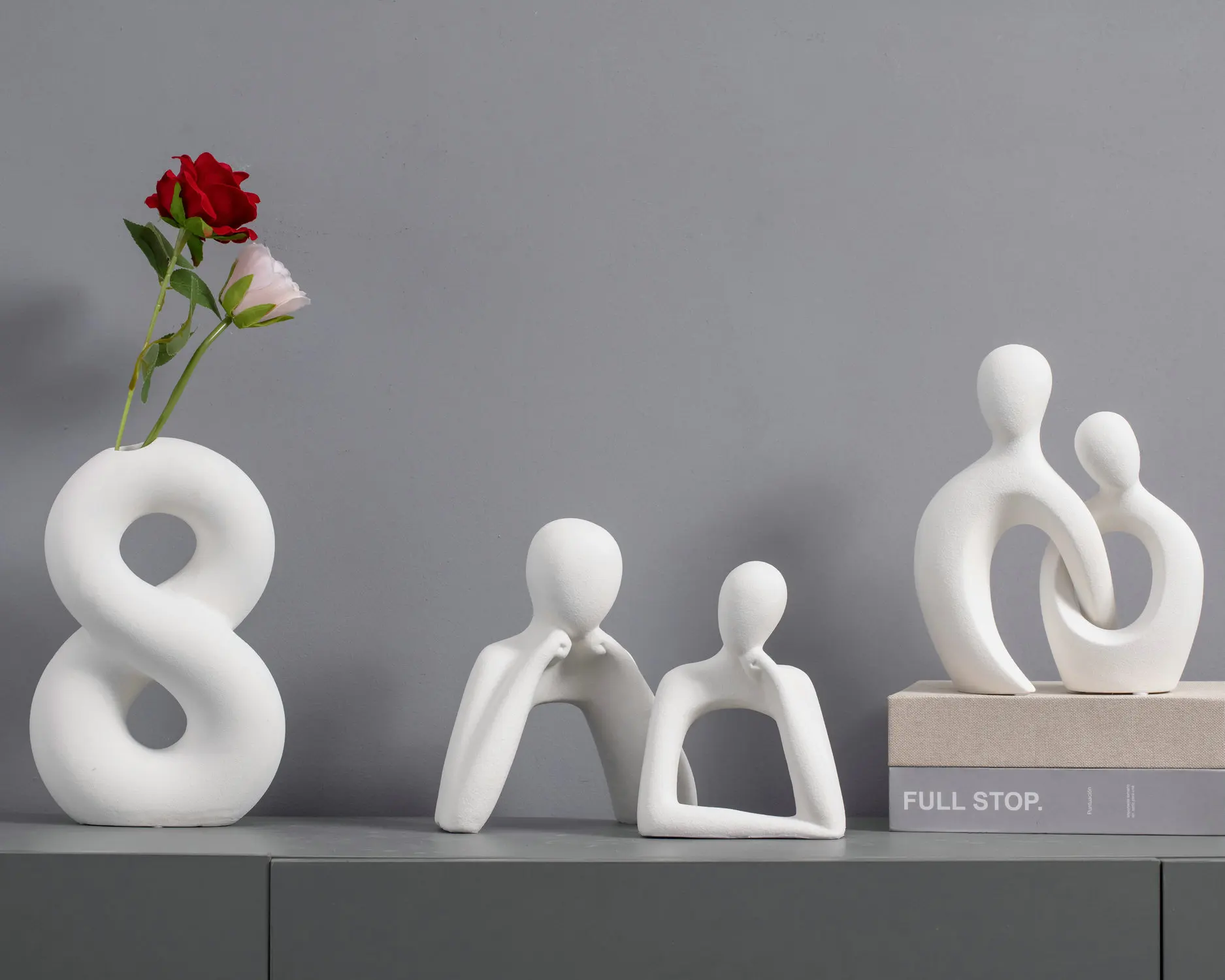 Современный абстрактный настольный аксессуар Пасхальный кролик минималистский ручной работы украшение дома