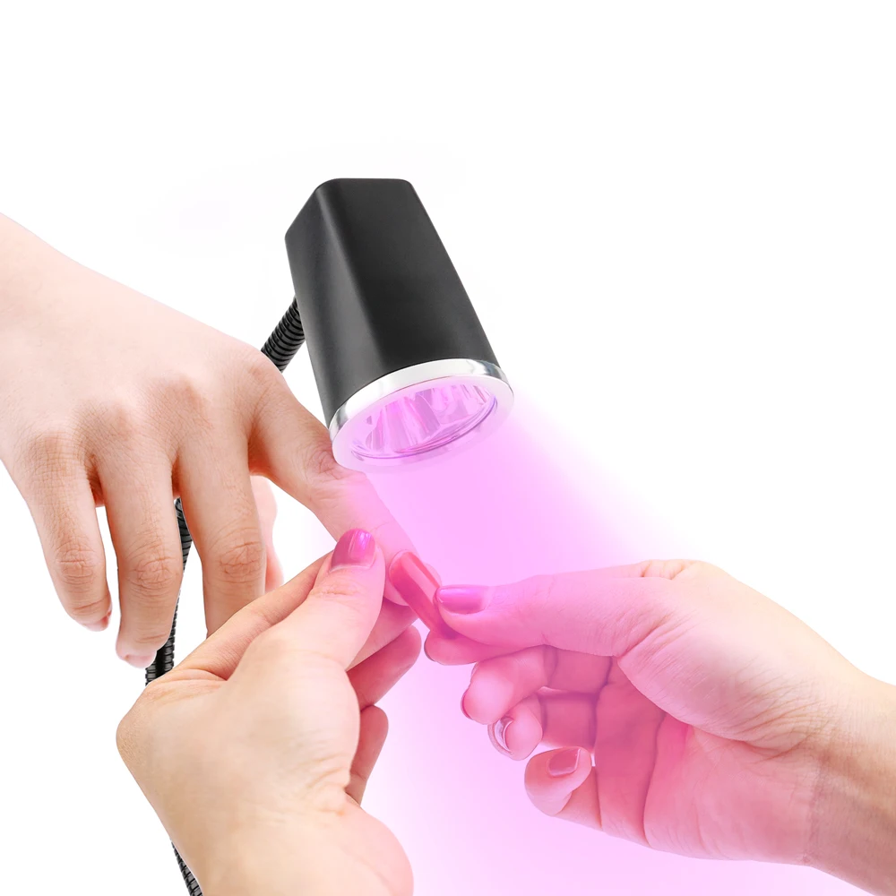 Focused Beam Led Professional Salon Manicure 18w Portable Desktop Mini UV Led Nail Lamp Nail Dryer Rechargeable
