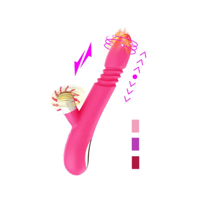 Sex Toys Vibrator Heating Tongue Oral Licking Sucking Vibrator Waterproof Stimulate Vagina Dildo Vibrator For Women