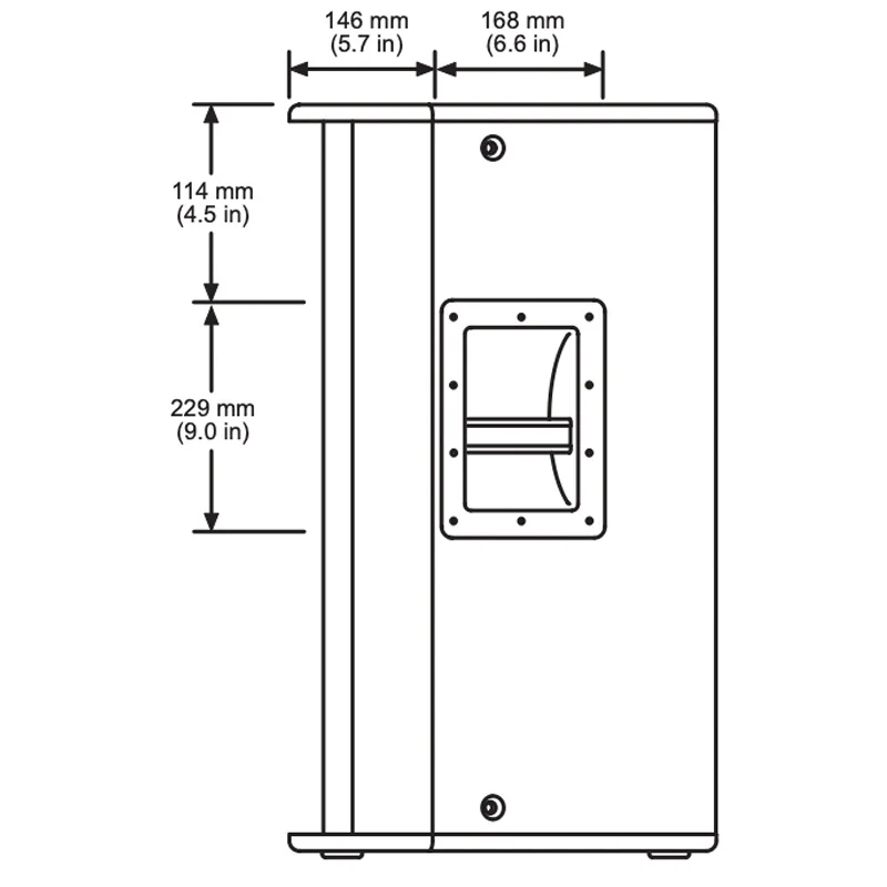 SRX715 15-дюймовый высокопроизводительный басовый блок 2-полосный полнозвучный динамик для речи/диджея/сценического исполнения Профессиональное звуковое оборудование