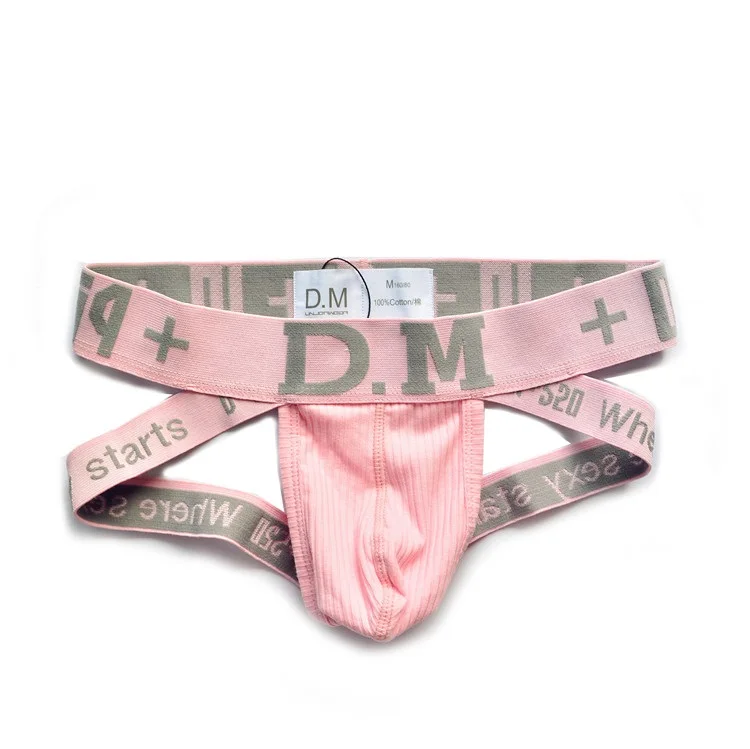 DM brand organic cotton backless underpants men underwear jockstrap