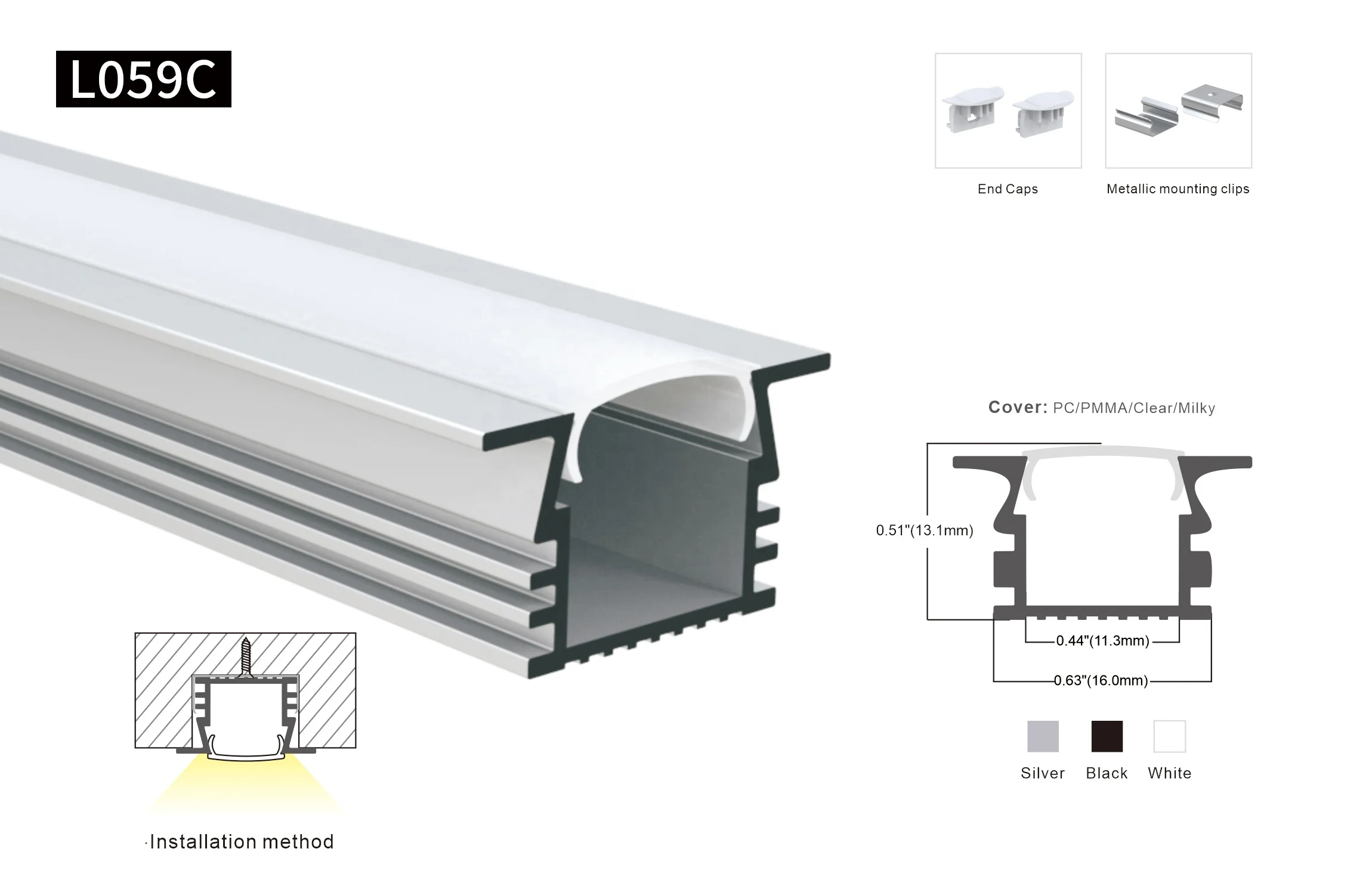 Top Sales LED Wall Mounted Light Cinema LED Aluminum Extrusion Profile for Strip Lights Custom Aluminum Price Profiles