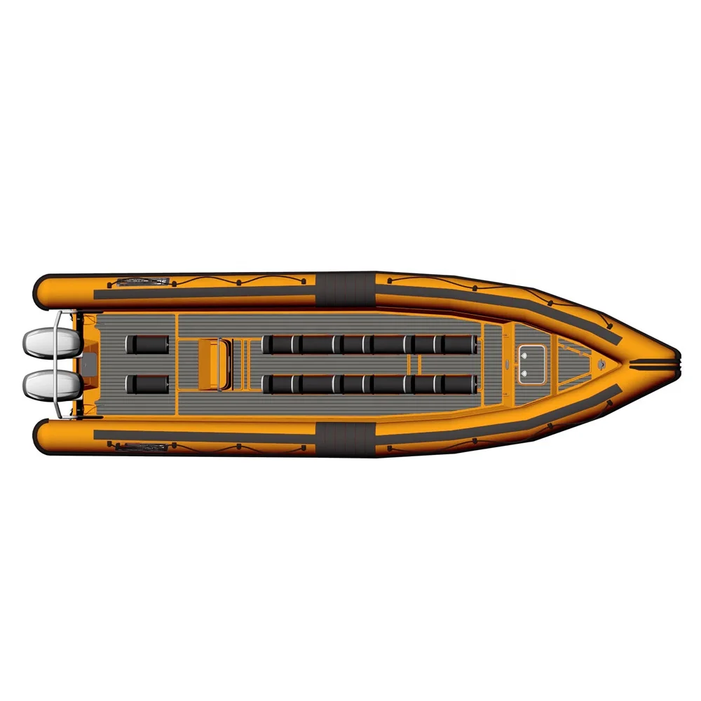 
Malta RHIB 760 High Performance Police Cruising Aluminum RIB Inflatable Boat 