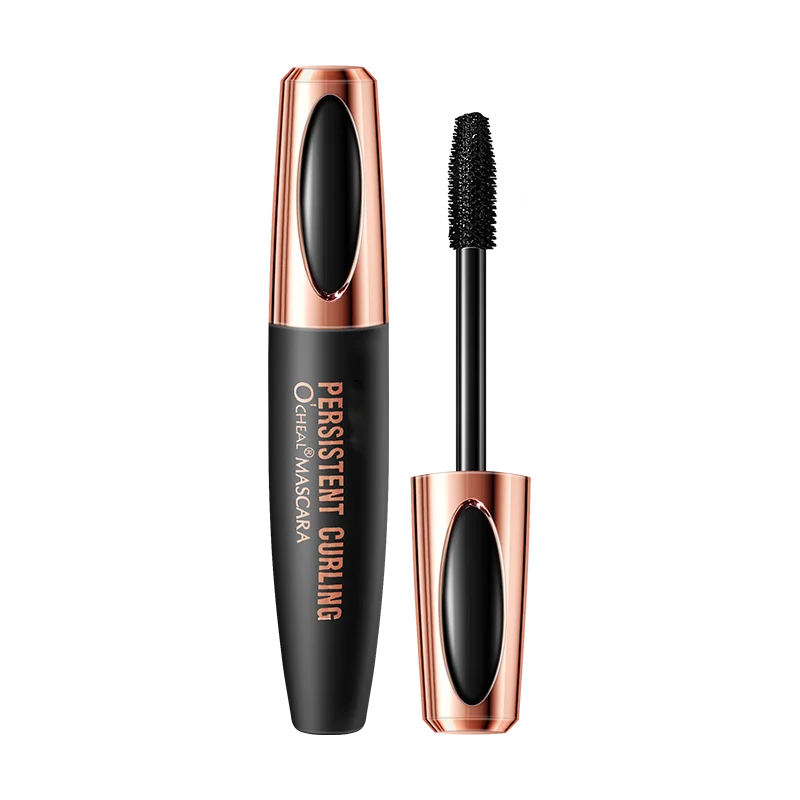 Waterproof 4D Silk Fiber Mascara with Black Eyelash Liquid Mascara  Cosmetics