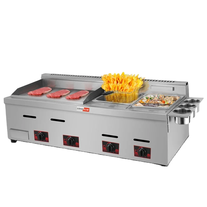 Multi-Function Deluxe Combi-ovens gas griddle with deep fryers