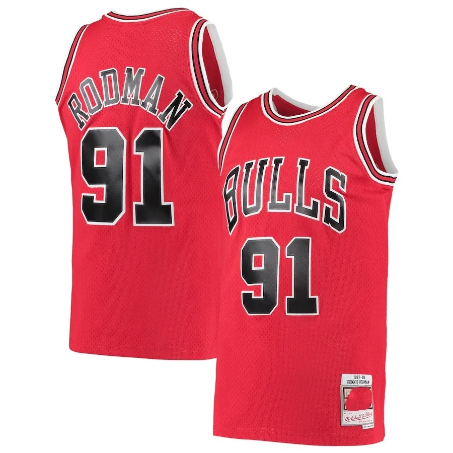 High Quality Hot Pressed Retro Jersey Chicago #23 Michael #91 Dennis Rodman Jersey Cheap Price