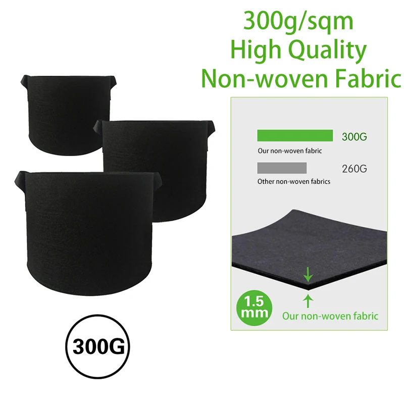 1 2 3 5 7 10 20 25 30 45 50 100 галлонов воздухопроницаемые тканевые горшки фетровая ткань растительные пакеты для картофеля овощей травяная медицина