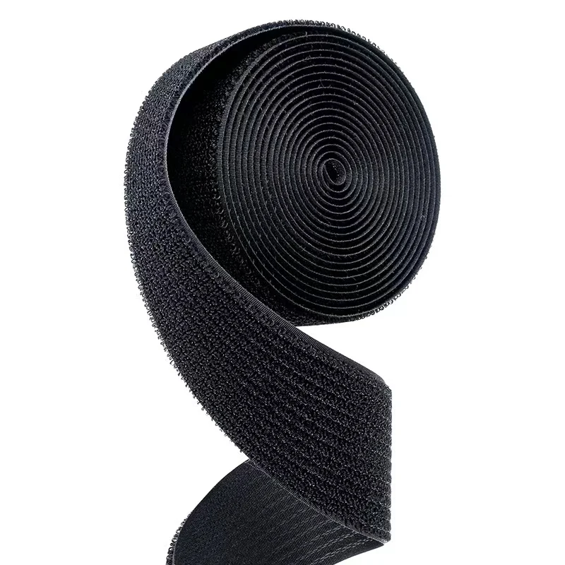 Wholesale Good Quality adhesive Tape Custom Nylon Wellcro Strap 100MM sewable Hook Loop Tape same sides Soft Hook And Loop Strap