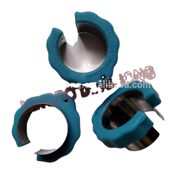 Fishing rod accessories blue rubber parts with metal part