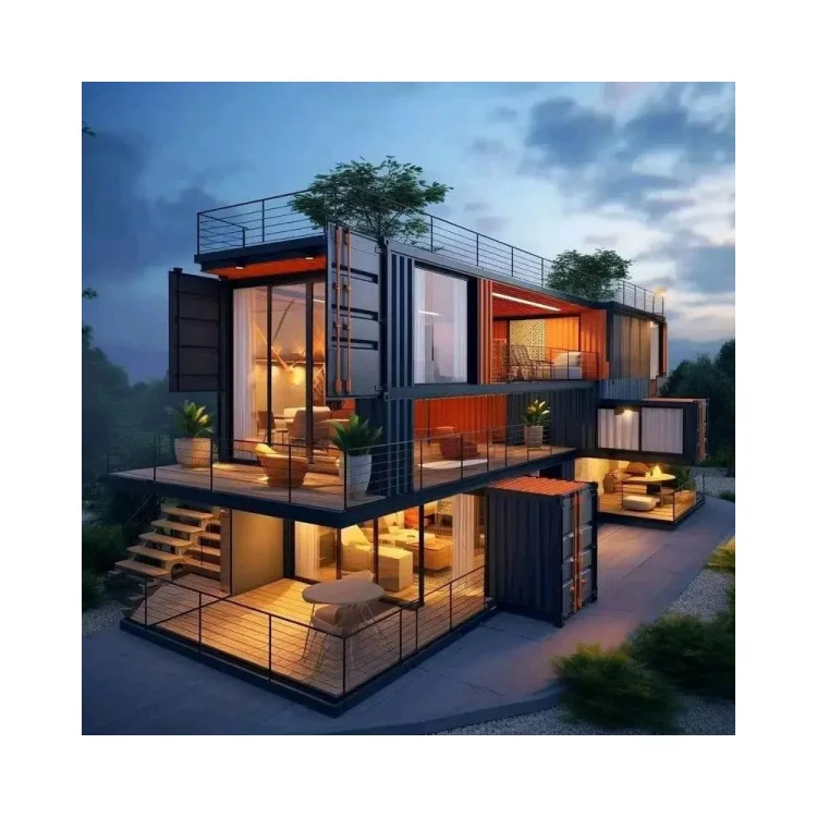 Portable Mobile House 2 Bedroom Luxury Flat Pack Folding Container House for Sale