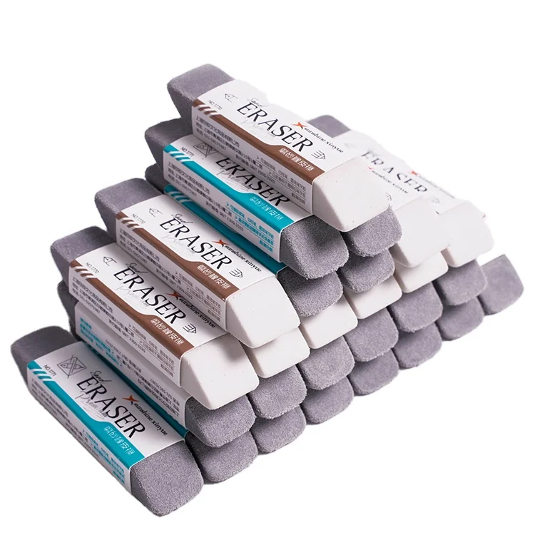 Factory Professional stationery pen ink Eraser custom sand Eraser for Gel pen and  ball ink pen