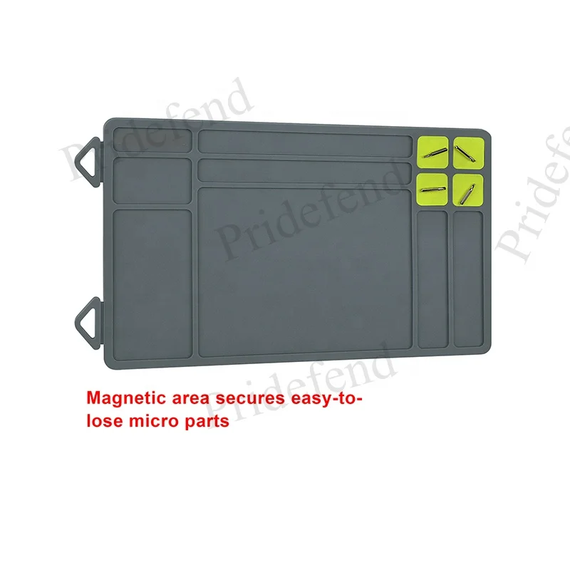 Коврик для ухода Нескользящий прорезиненный коврик для ремонта 15,9x9,8 дюймов чистящий коврик