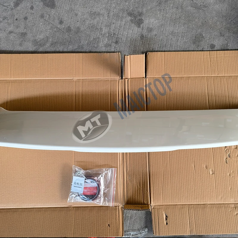Maictop car accessories rear tail spoiler for land cruiser prado 120 series lc120 fj120 2002-2009 spoiler with lights