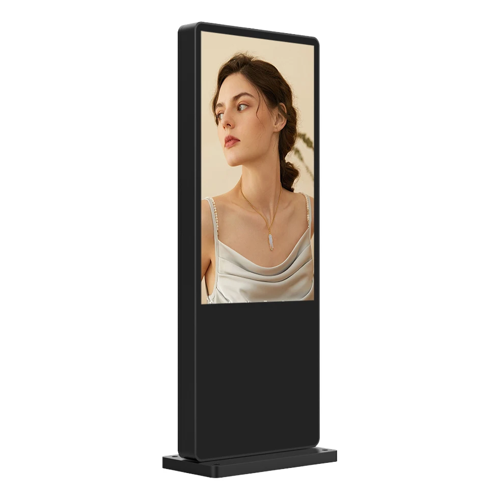 Outdoor advertising machine vertical LCD high brightness rain and dust led digital flexible led curtain display net screen