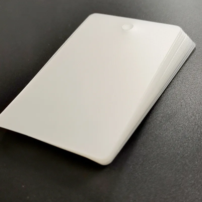 DIY Custom Design Blank Plastic Gift Cards Frosted Transparent PVC Business Card