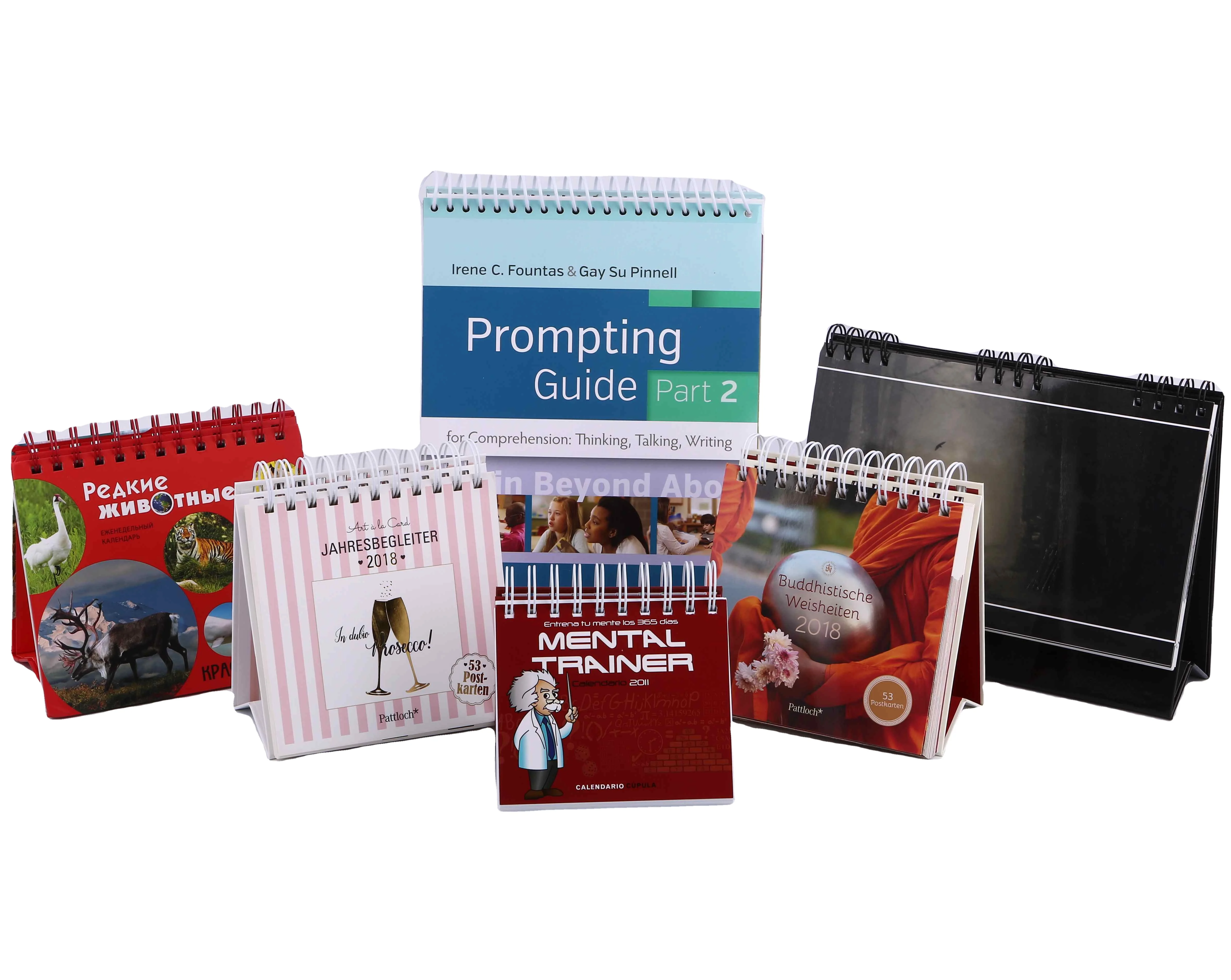 custom desk calendar printing wholesale, Offset printing OEM design spiral binding paper calendar