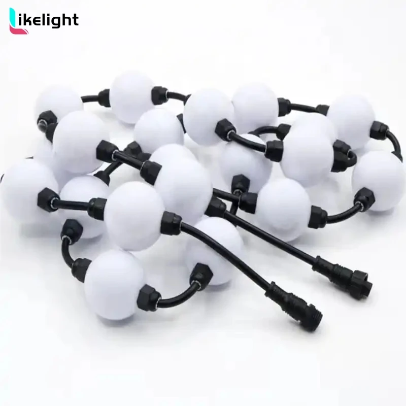 Самый дешевый 50 мм Диаметр 360 градусов 6 шт. SMD 5050 RGB светодиоды DMX 512 пиксельный шар