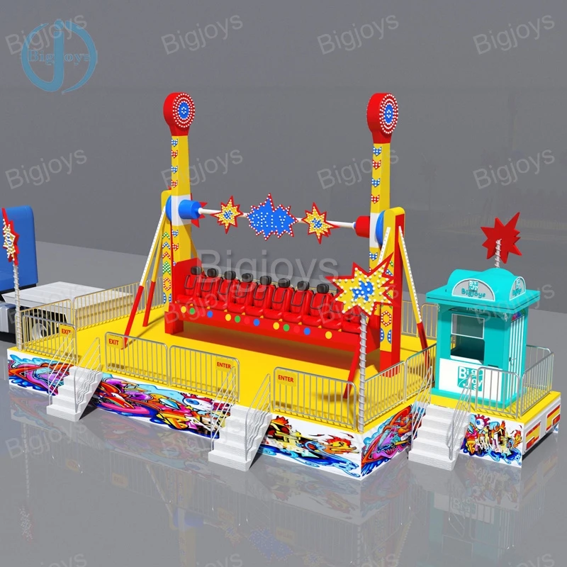 Low Price Portable Exciting Top Spin Rides Crazy Swing Rides Fairground Amusement Park  Rides Hot Selling