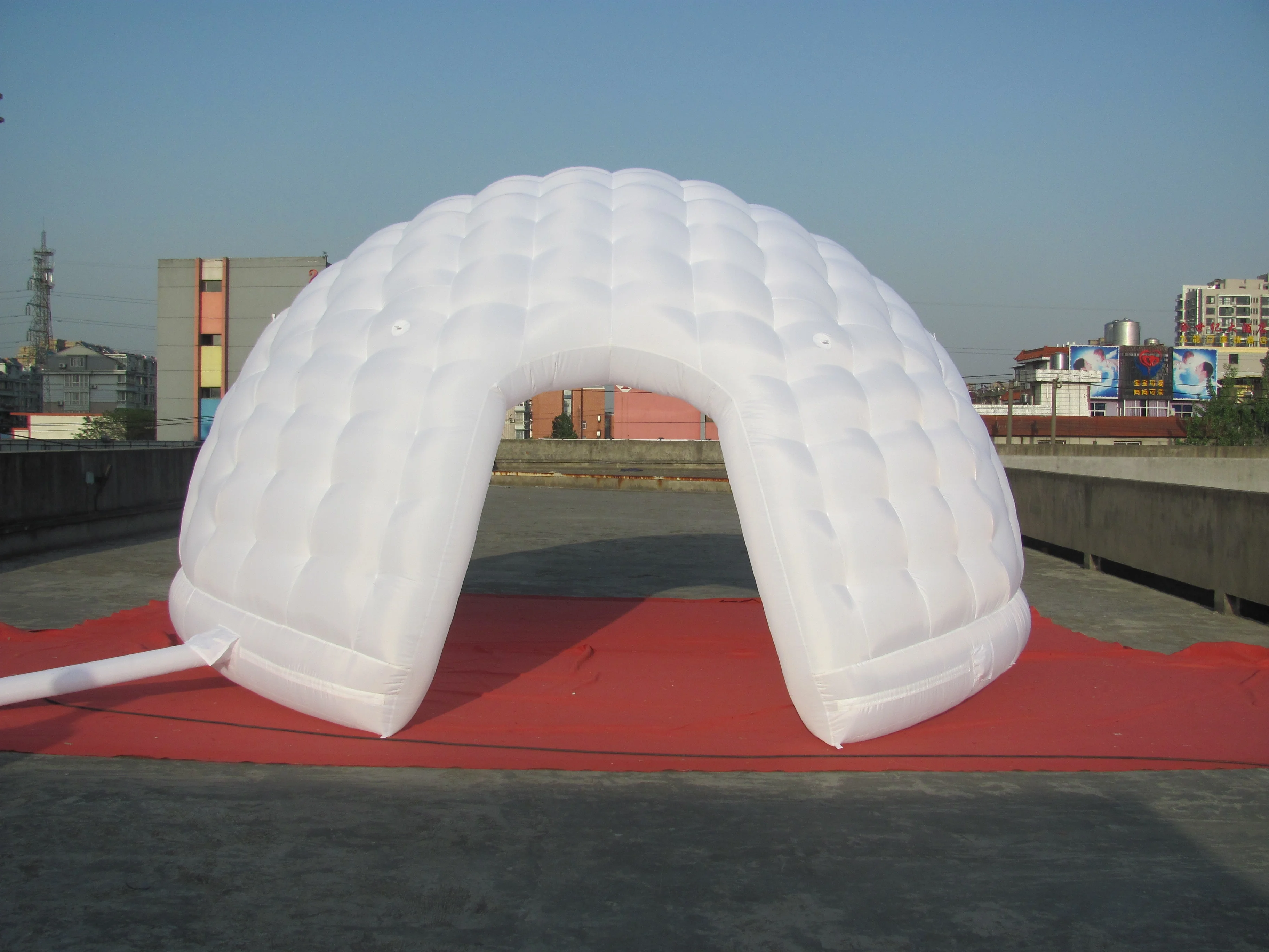 Colorful Lighting Led Tent Dome Inflatable Dome Tent Igloo For Event