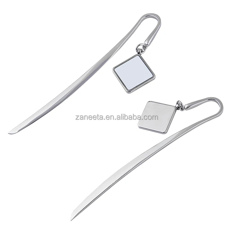 Sublimation Blank Bookmark Metal Silver Custom Bookmark