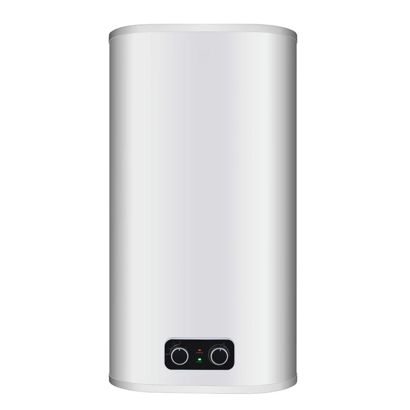 Golden Supplier Slim Vertical Flat Enamel Double Tank Bath Shower Storage Electric Hot Water Heater Boiler