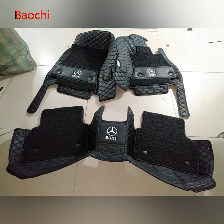 Waterproof Car Floor Mats with logo Right hand driving Opel Astraaudi A4 FloorLiner Front & Rear Carpet For Skoda Octavia