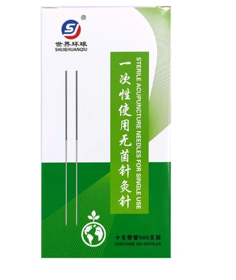 500pcs Chinese Medicine Acupuncture Needles Stainless Steel Painless needle Sliver handle