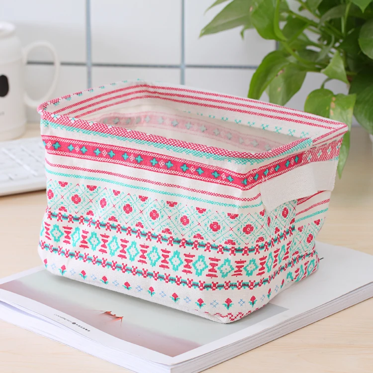 Factory Price Foldable Clothes Basket Gift Storage Bag For Sundries