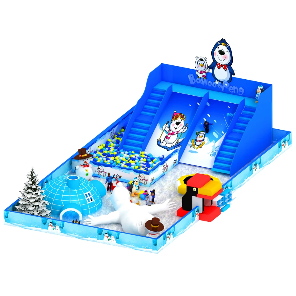 ice and snow theme kids commerical import china equipment play set indoor playground latest for kids children