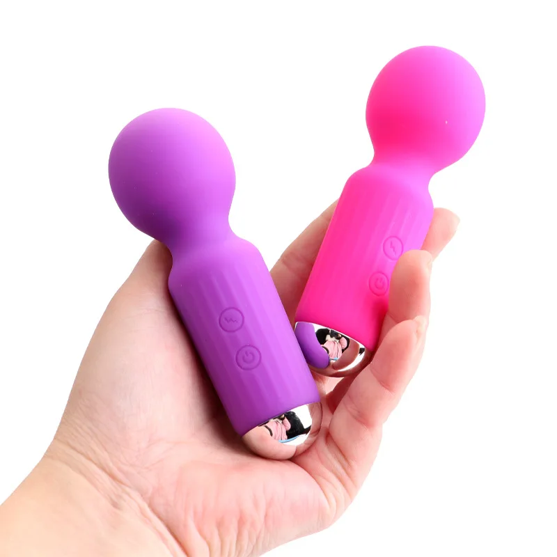 Female Silicone Clitoral Vibrator Safety Mini Personal AV Wand Massager Sex Toys Av Vibrator Girl Mini Wand Sex Toy