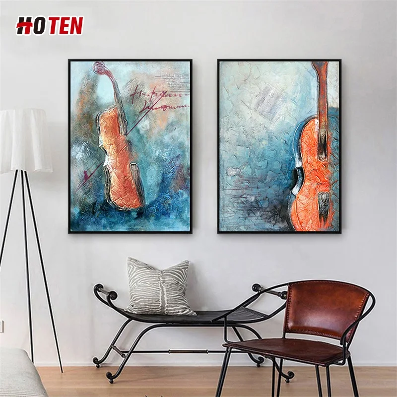 Pop Abstract Musical Instrument Decoration Oil Painting on Canvas
