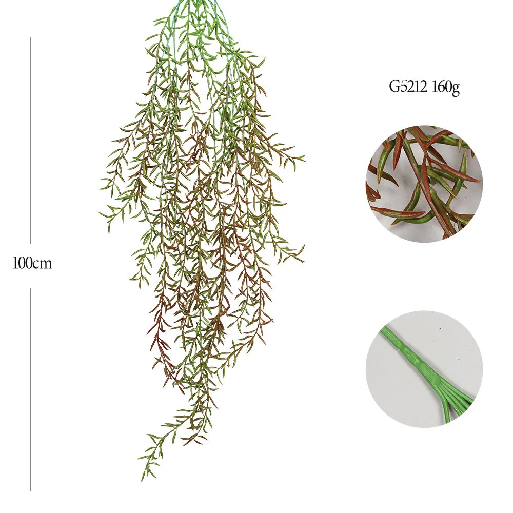 Wholesale Plastic For Air Grass Wall Hanging Artificial Tropical Hanging Artificial Plants Grass Wall Decor