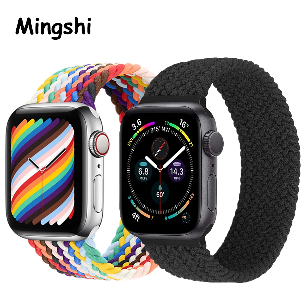 
Factory Adjustable Braided Nylon fabric apple watch strap replacement apple watch Series 3 4 5 6 SE apple watch band 