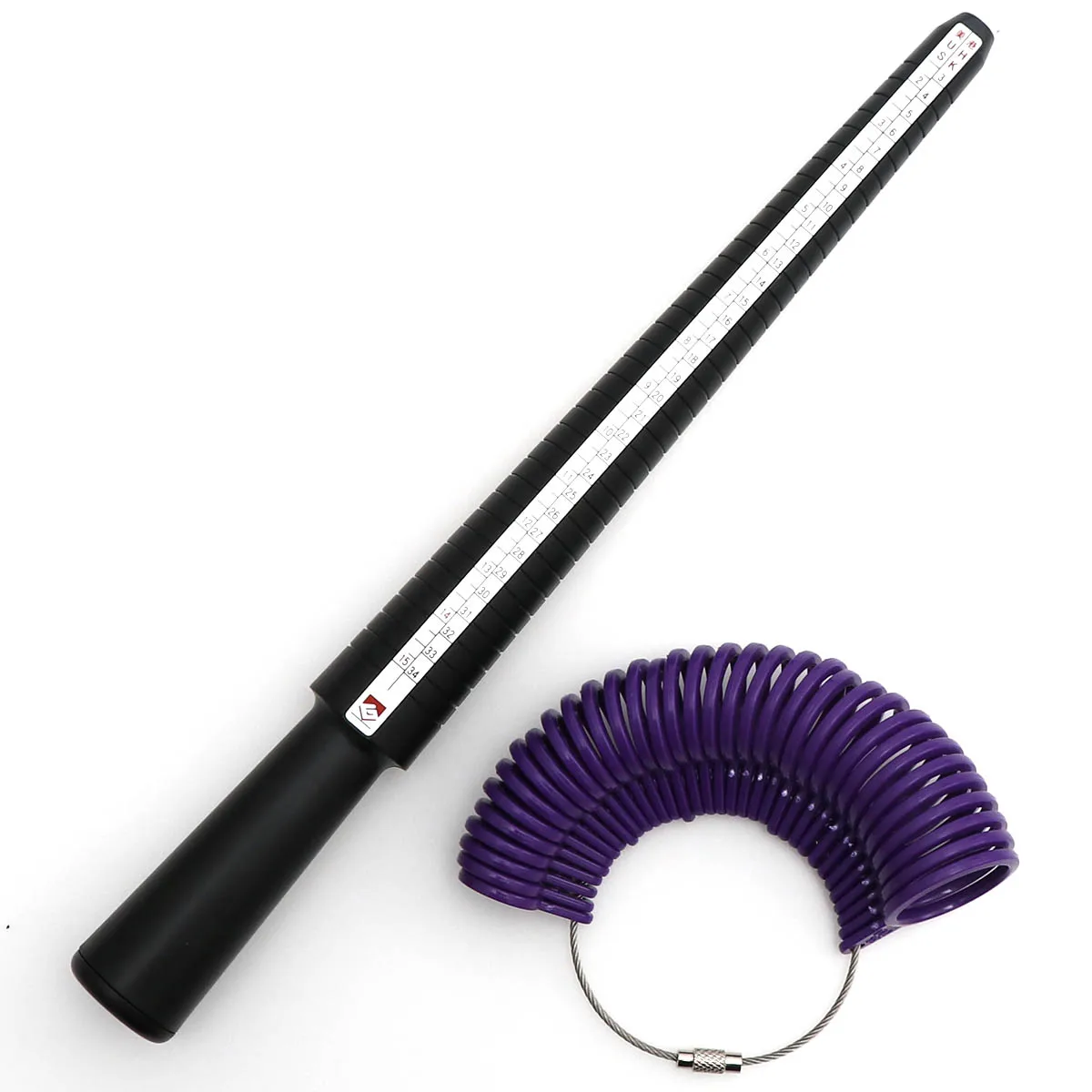 Ring Sizer Tool Set Aluminum Ring Mandrel and Finger Gauges US UK Ring Sizer Measuring Tool For Jewelry Tools