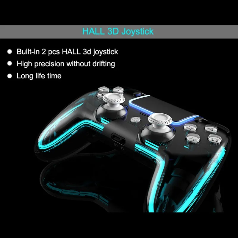 New Dual Vibration Motion RGB Light 3D Joysticks Gamepad Wireless Game Controller For Playstation 4 Ps4 Dualshock4