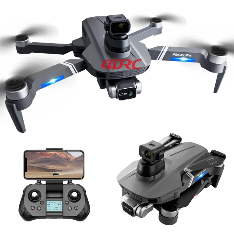 4DRC 4D-F4 6K HD 3-осевая камера Rc Дрон Wifi 360 ° Предотвращение препятствий бесщеточный GPS Интеллектуальный трекинг Квадрокоптер