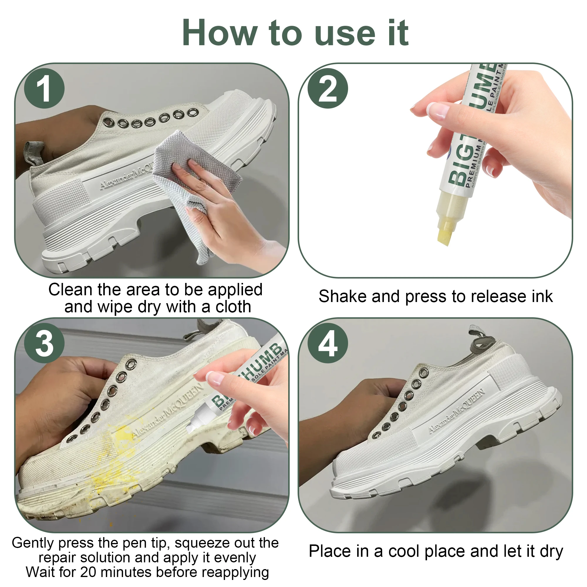 Hot Sale Shoes Marker Sneaker repair Pen for perfect midsole marker pen