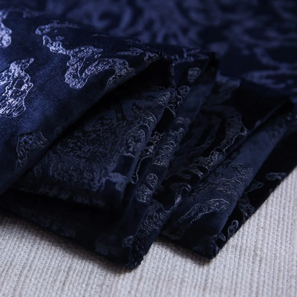 Emboss Velvet Fabric for100 Polyester Sofa Cover Cloth Embossed Velvet fabric Price Per Meter With Print